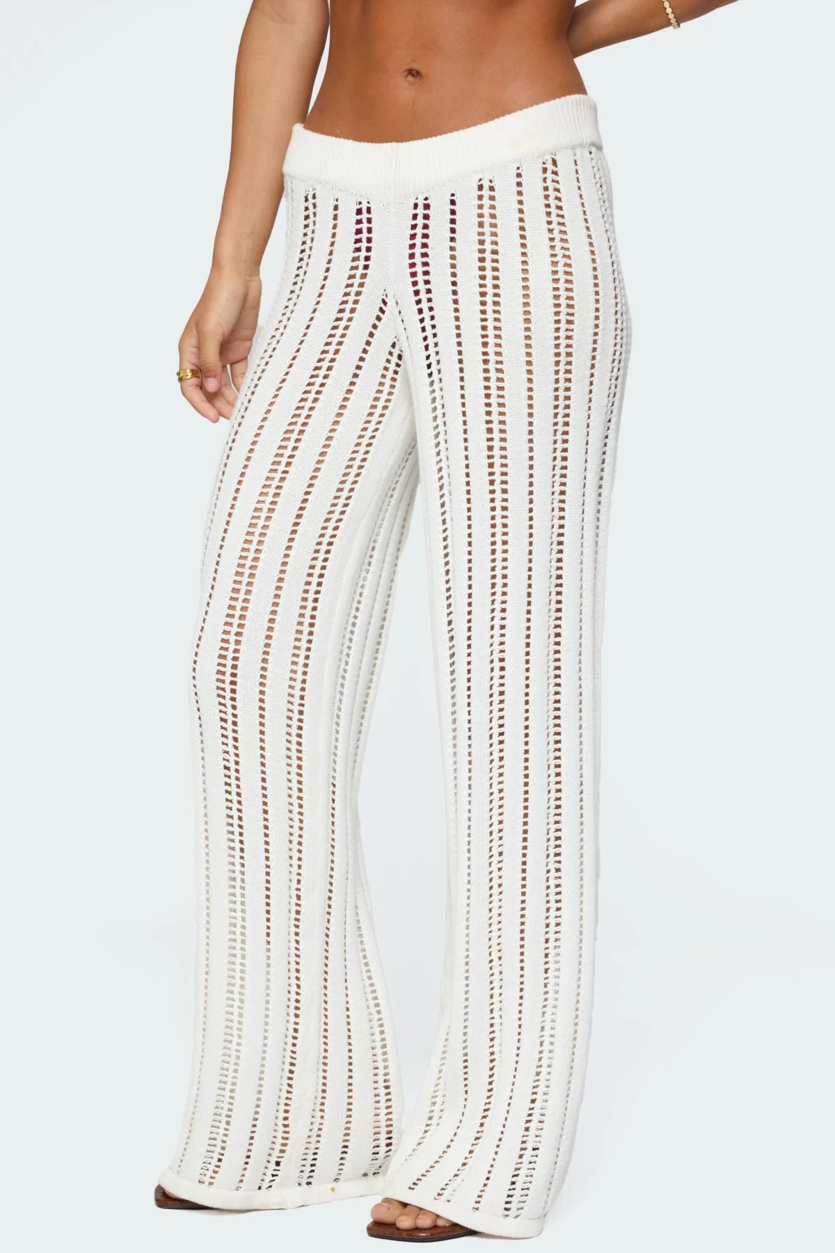 Echo Ladder Knit Trousers - Image 4