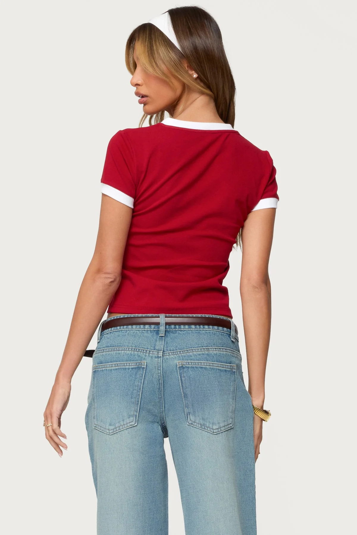 Santa Monica V Neck T Shirt - Image 5