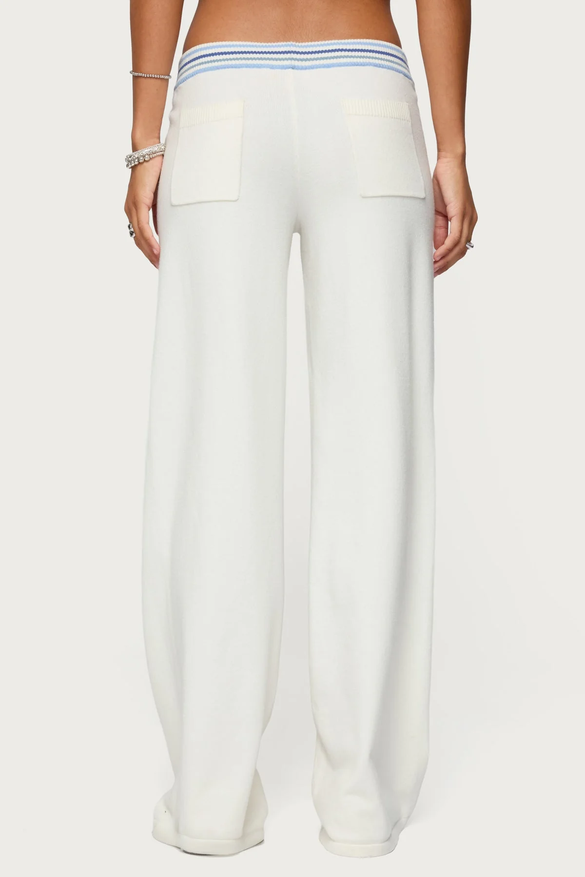 Miya Stripey Knit Trousers - Image 5