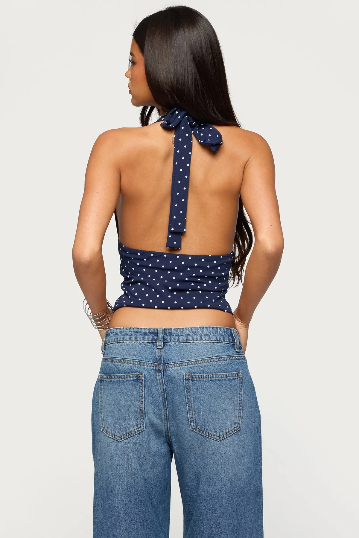 Blaire Polka Dot Halter Top - Image 5
