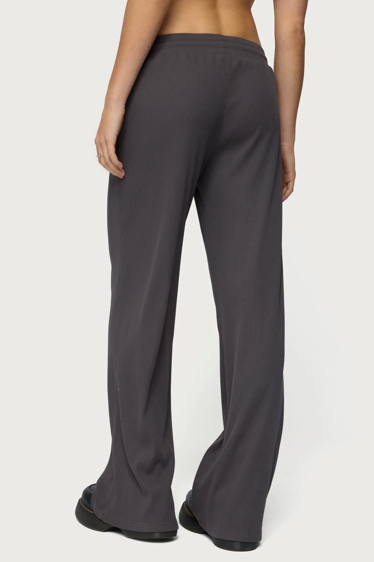 Cicilia Straight Leg Ribbed Trousers - Image 5