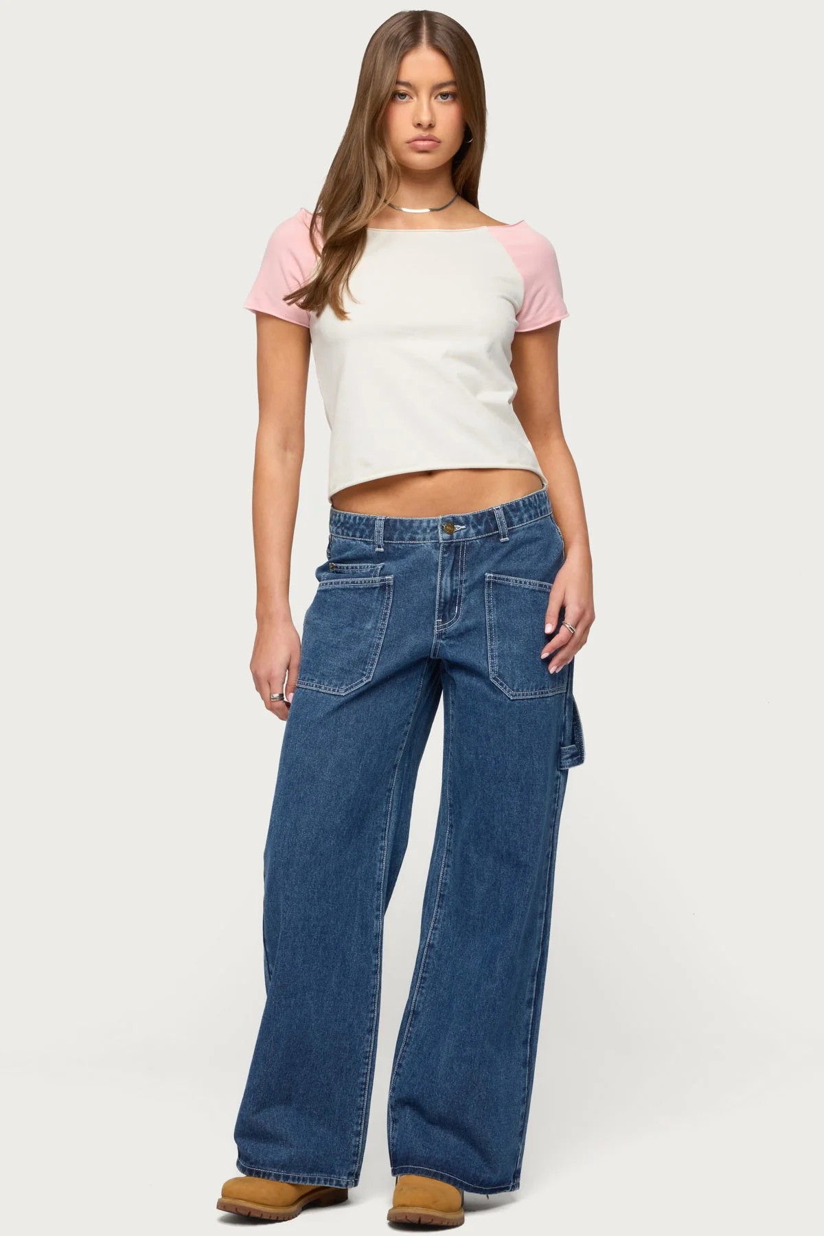 Liva Contrast Raglan T Shirt - Image 5