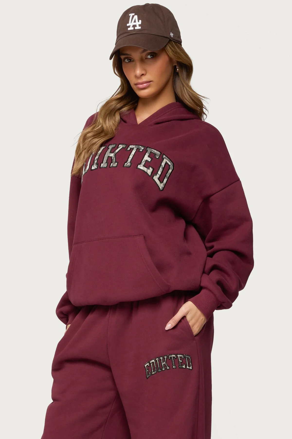 Camo Crush Edikted Oversized Hoodie - Image 4