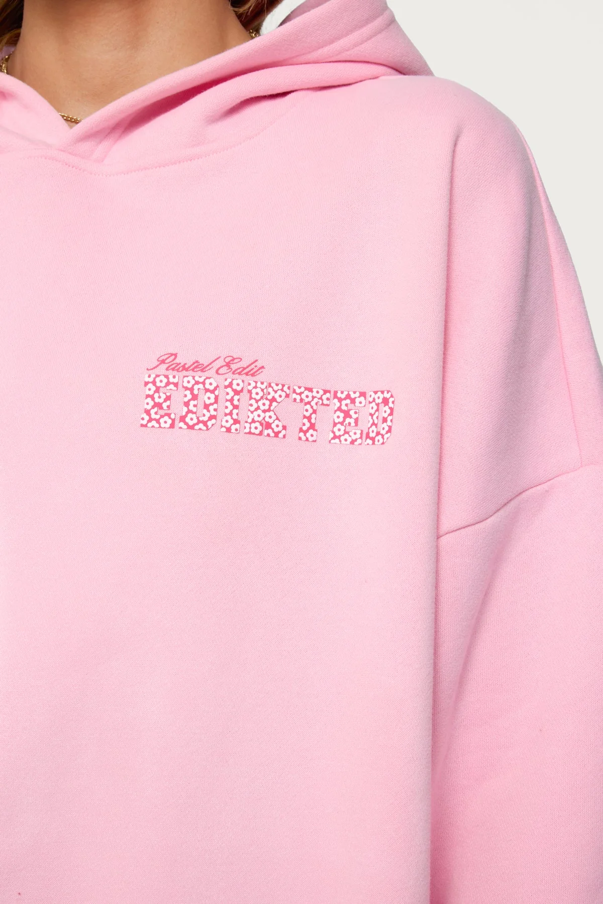 Pastel Edit Edikted Oversized Hoodie - Image 2