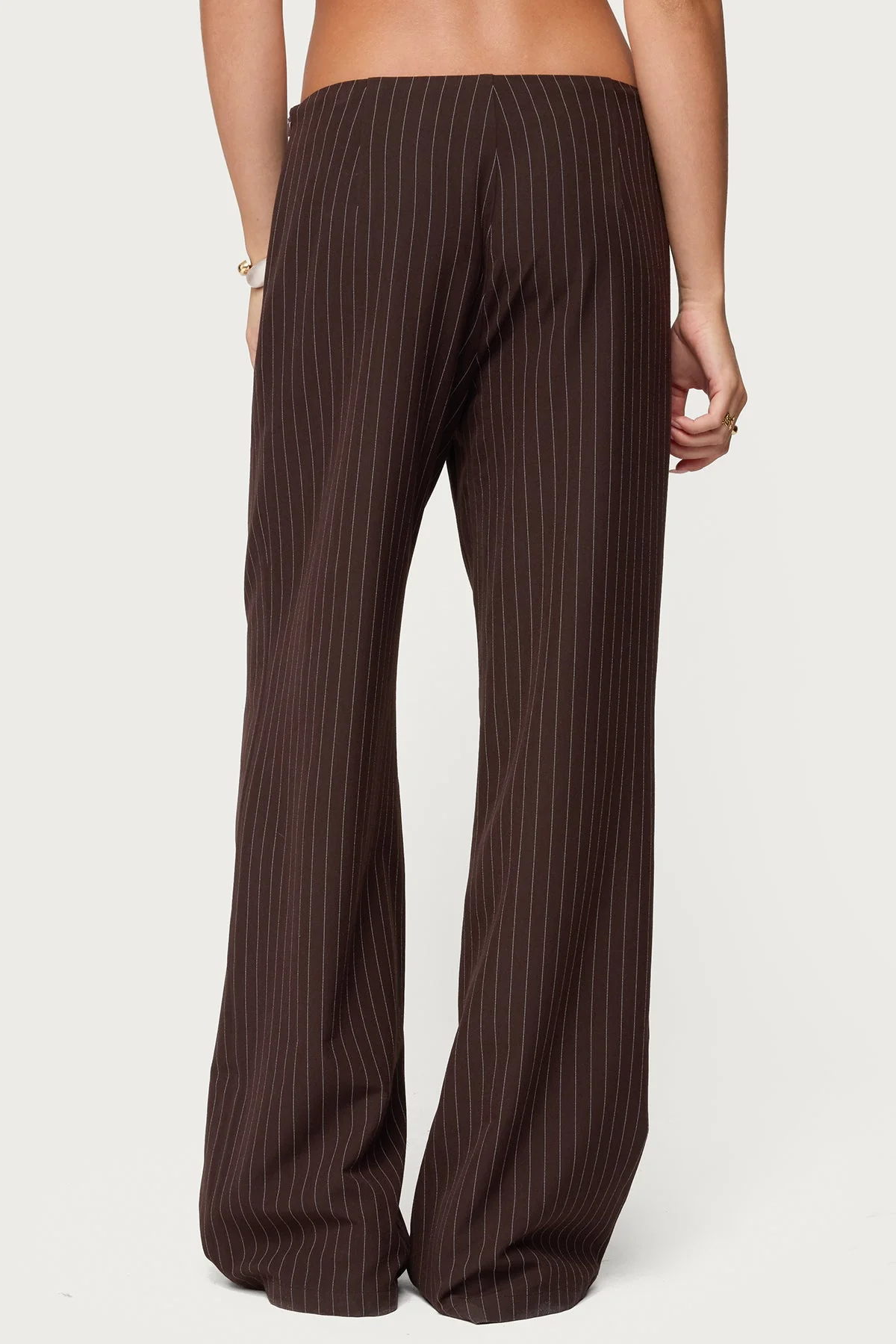Kerie Pinstripe Low Rise Trousers - Image 5