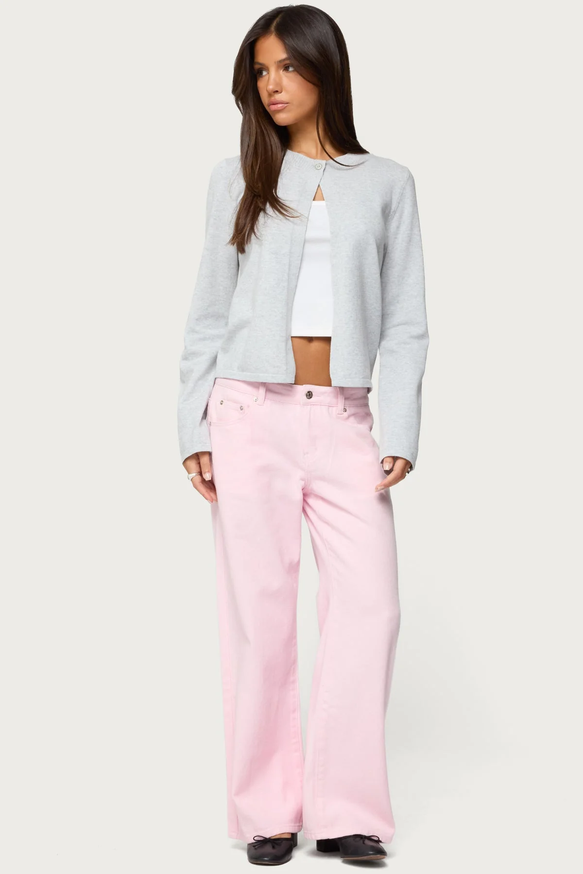 Jenie Split Front Knit Cardigan - Image 5