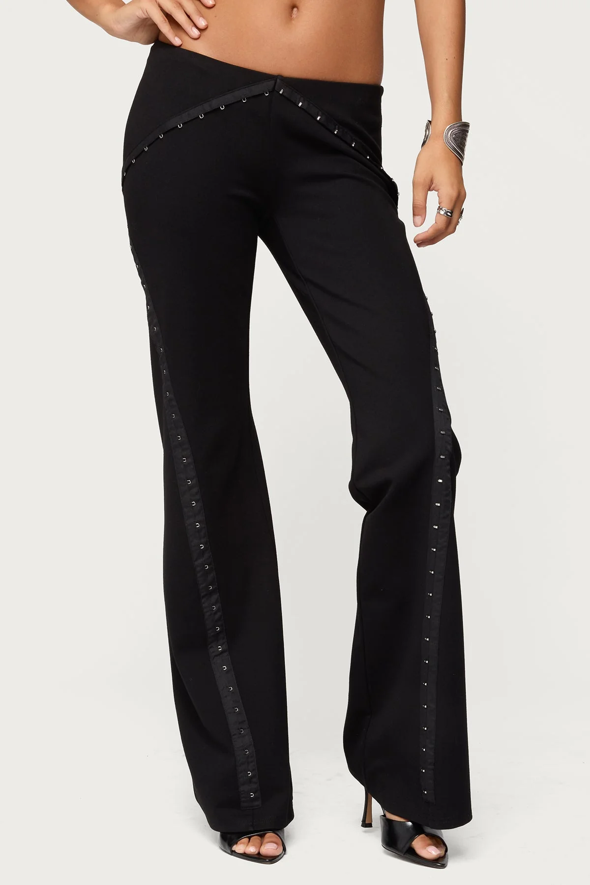 Hook & Eye Bootcut Trousers - Image 2