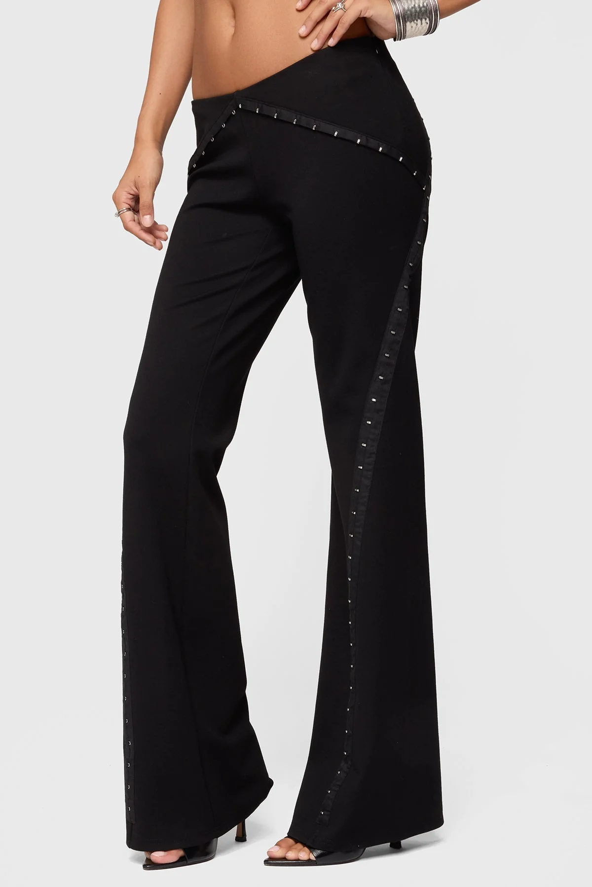 Hook & Eye Bootcut Trousers - Image 4