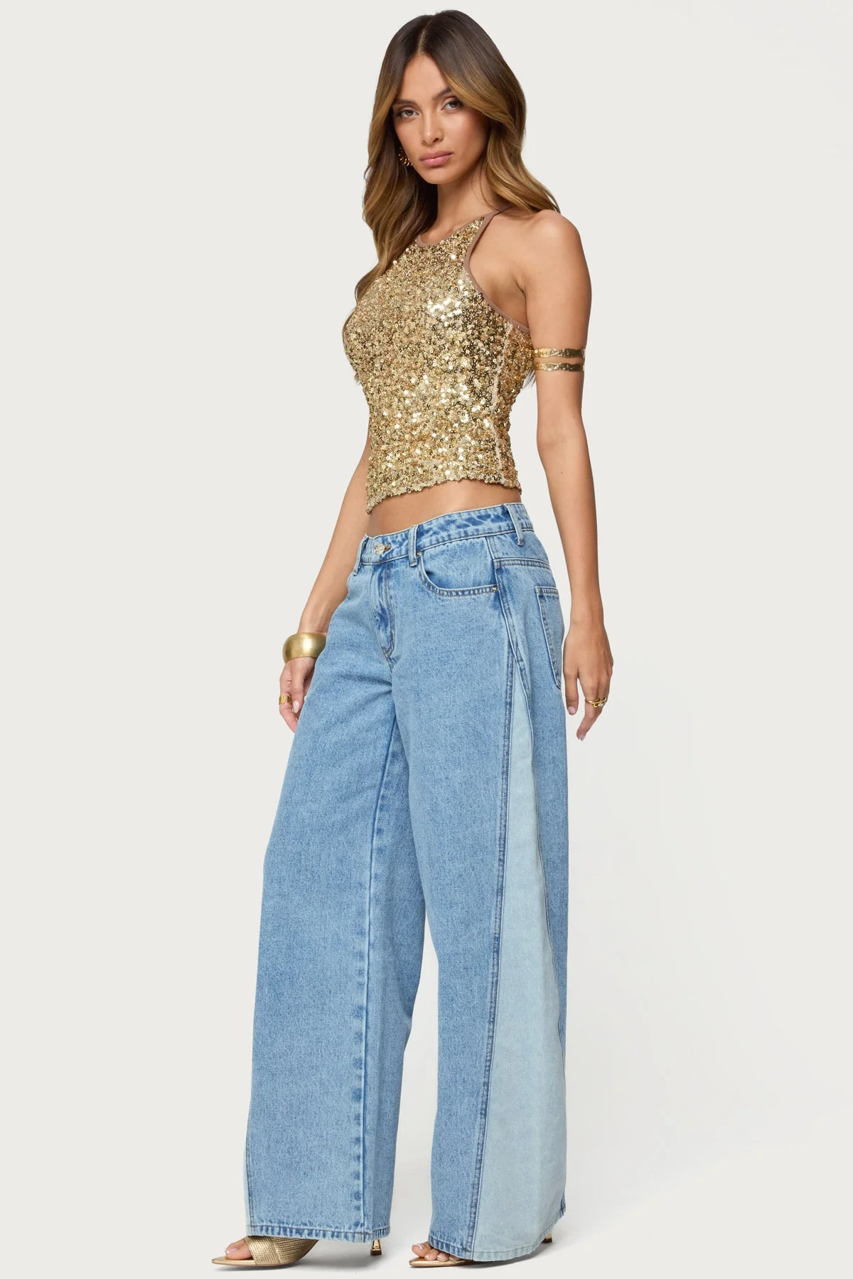 Pasha Sequin Tank Top - Image 4