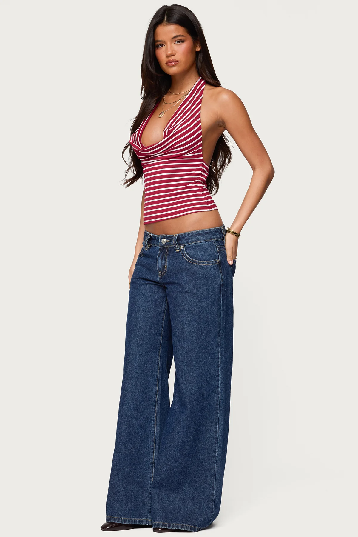 Raiyne Low Rise Wide Leg Jeans - Image 3