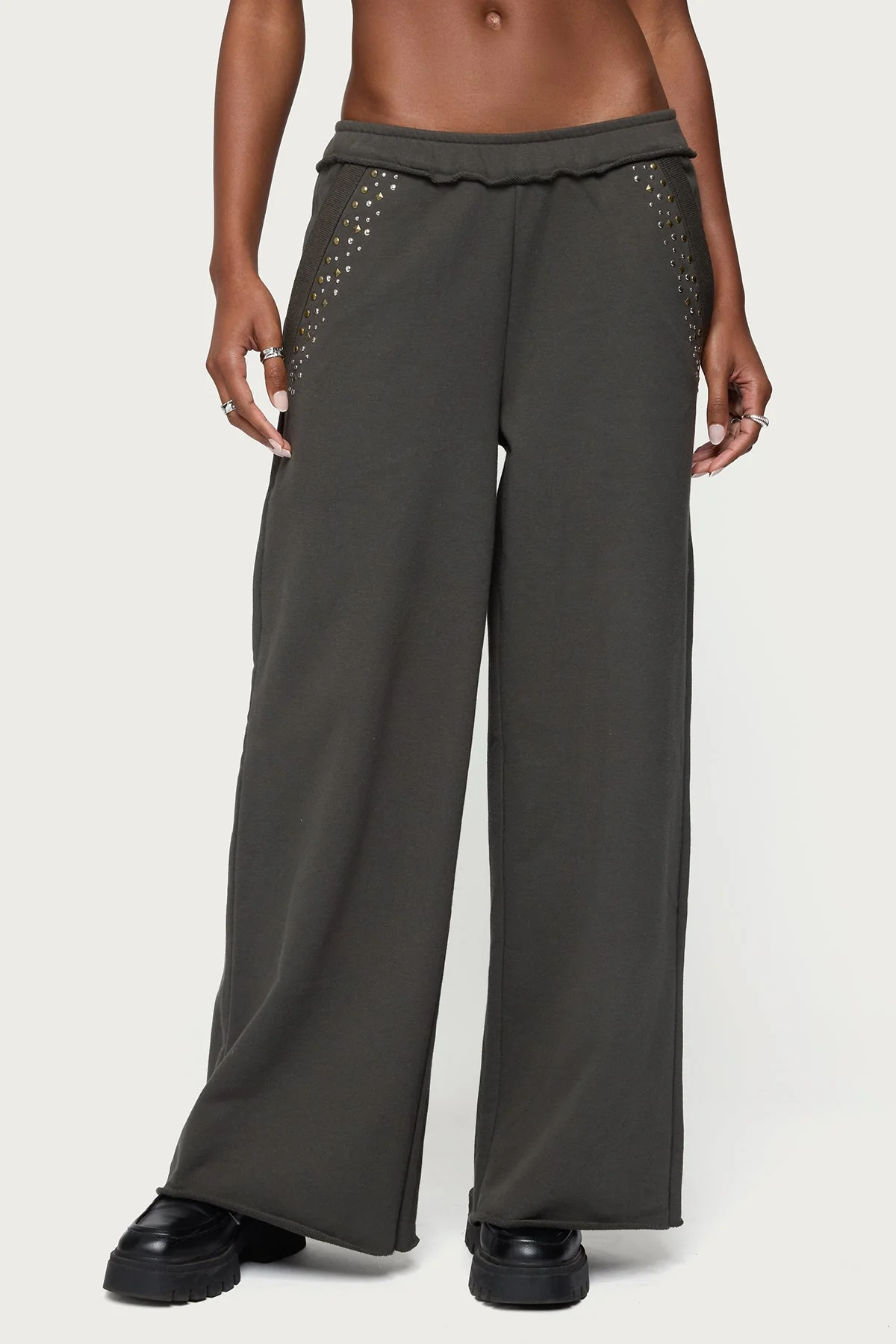 Wrenn Studded Wide Leg Joggers - Image 2