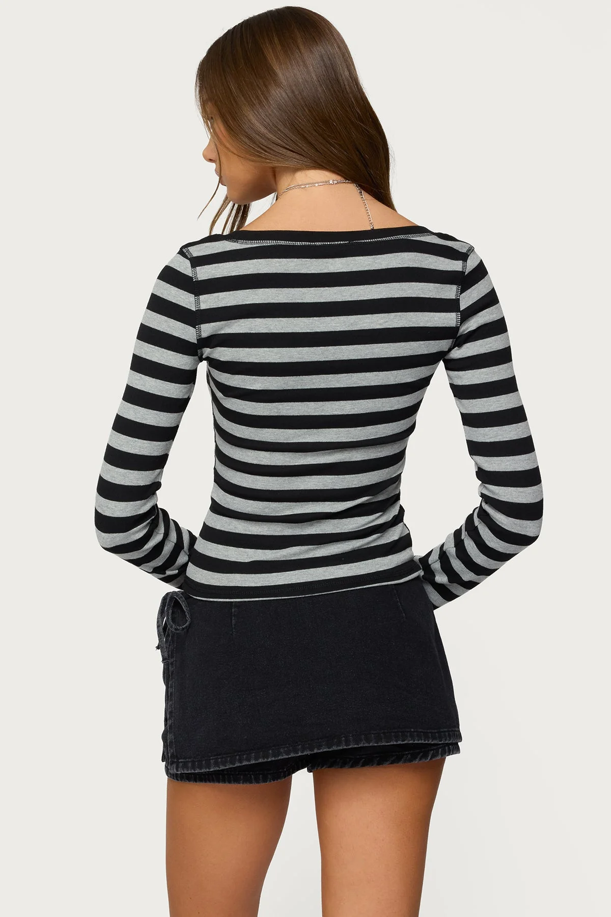 Rainey Striped Long Sleeve Top - Image 4