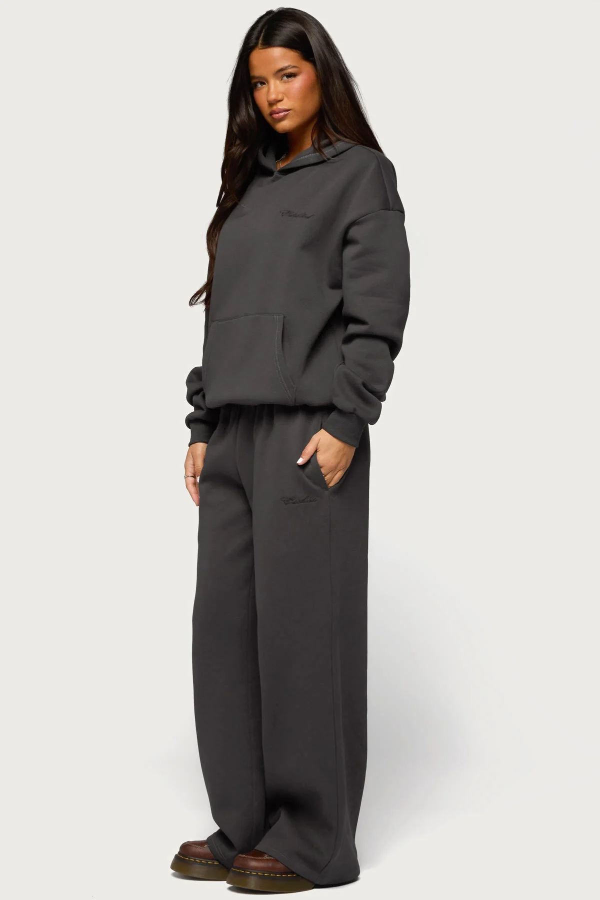 Basic Girl Wide Leg Edikted Joggers - Image 5