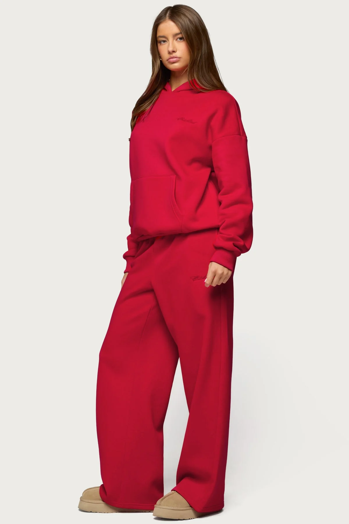 Basic Girl Wide Leg Edikted Joggers - Image 5