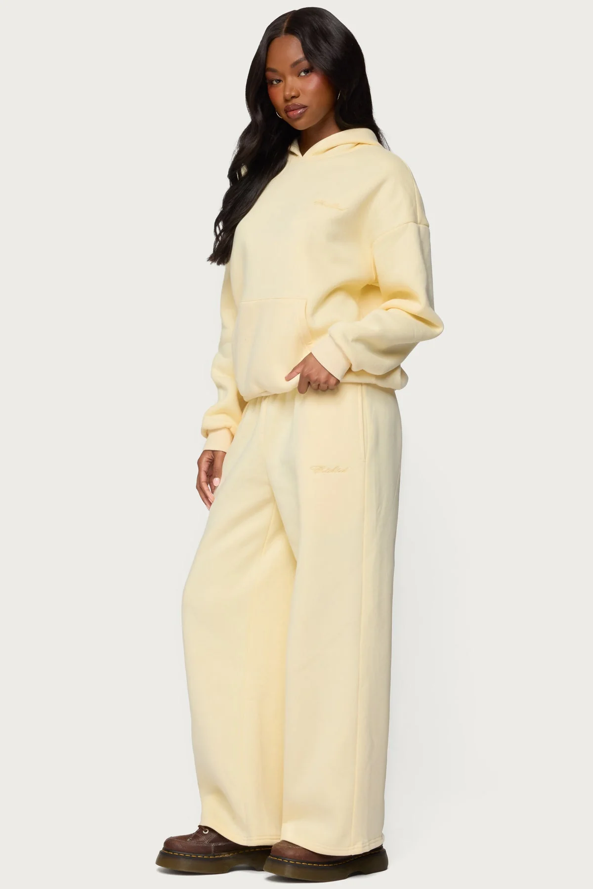 Basic Girl Wide Leg Edikted Joggers - Image 4
