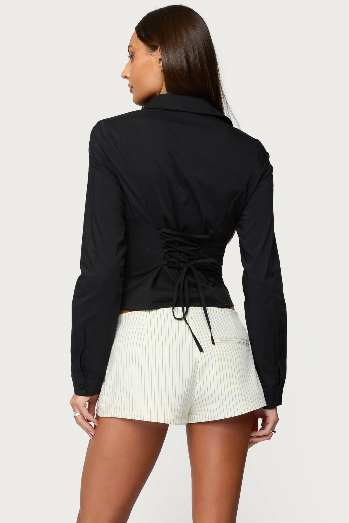 Amelie Lace Up Button Up Shirt - Image 5