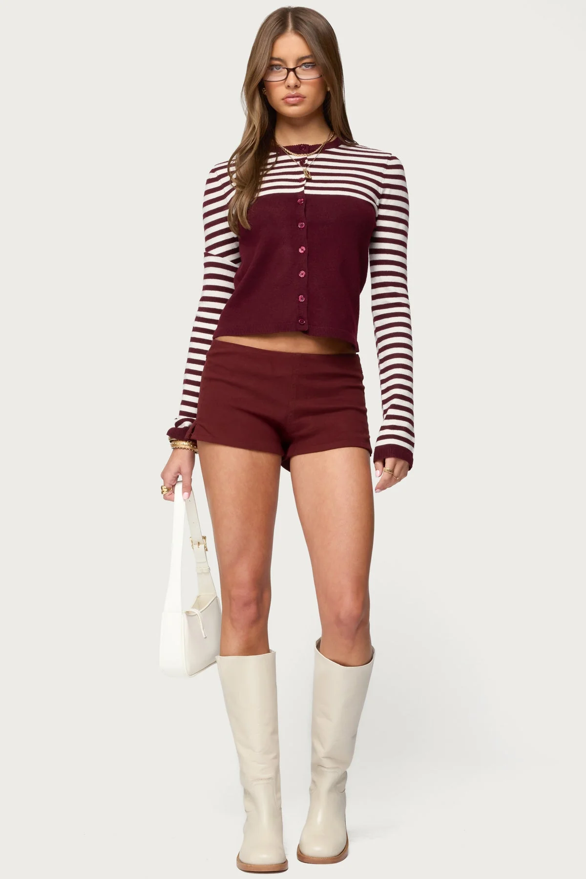 Goni Striped Knit Cardigan - Image 2