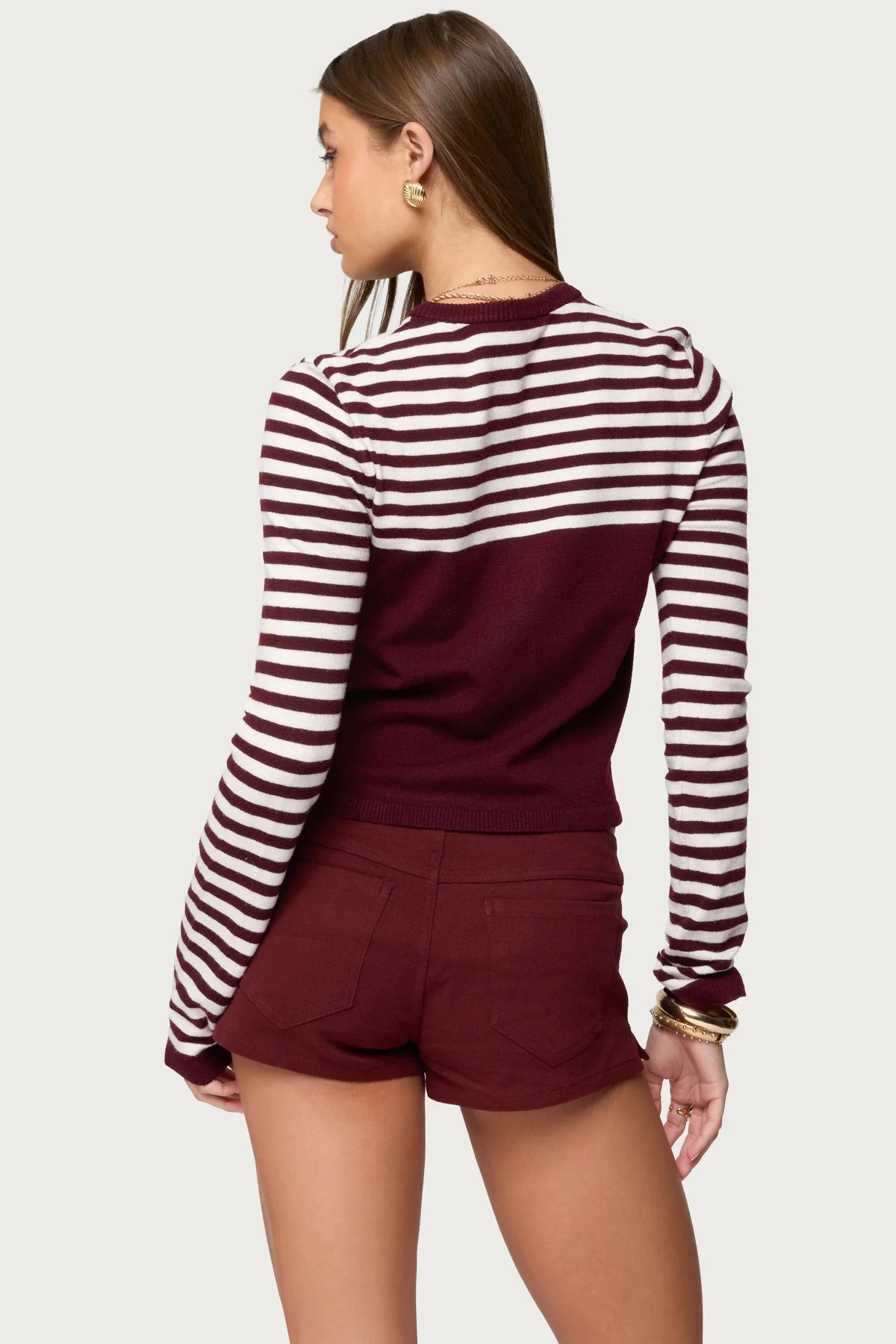 Goni Striped Knit Cardigan - Image 5