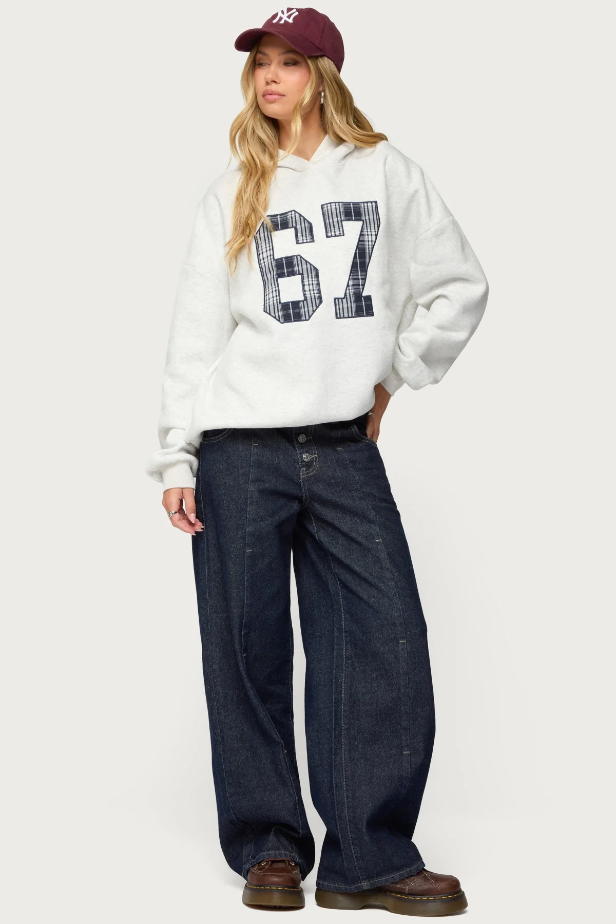 Gali Plaid 67 Oversized Hoodie - Image 6