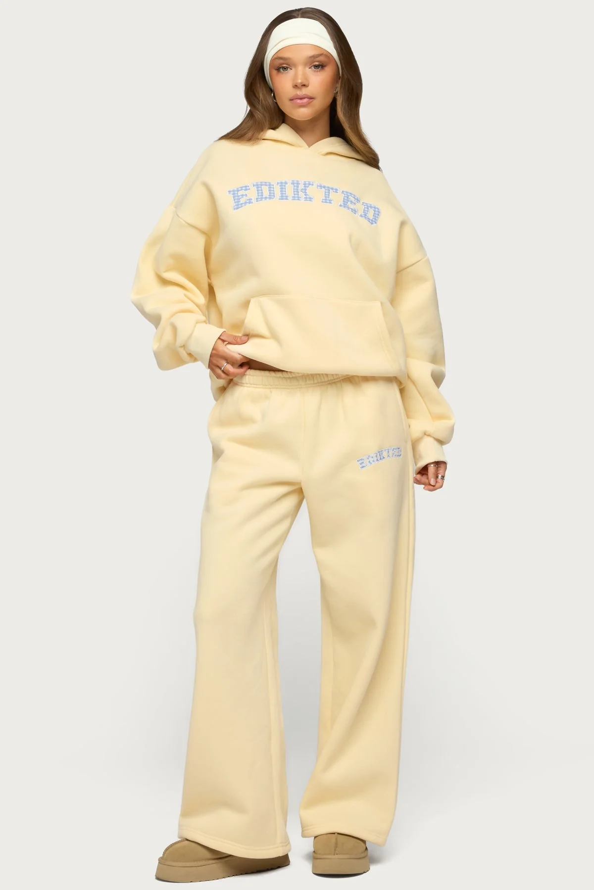 Edikted Lover Wide Leg Joggers