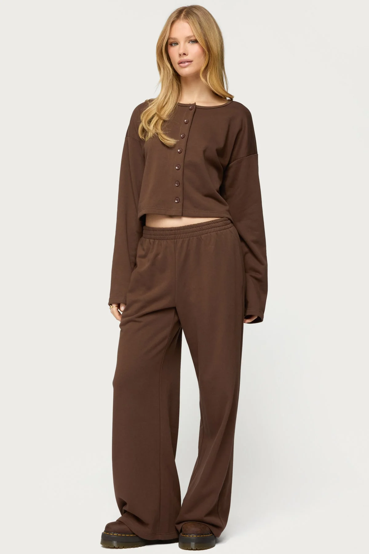 Binah Wide Leg Terry Joggers - Image 5