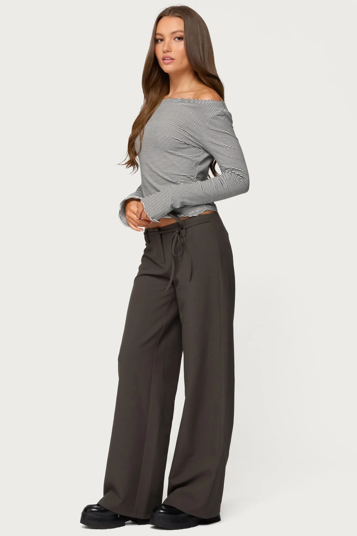 Leyna Striped Off Shoulder Top - Image 4
