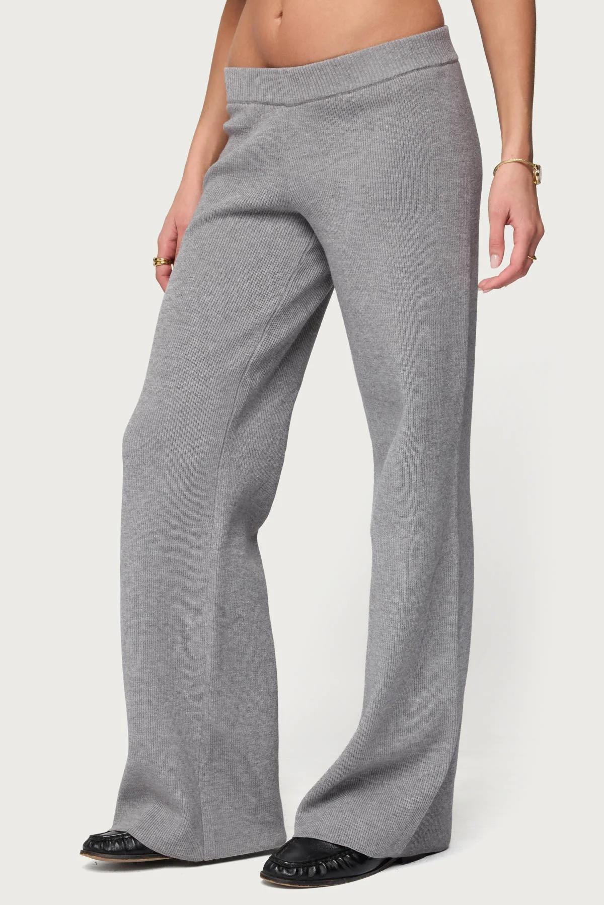Lorie Wide Leg Knit Trousers - Image 4