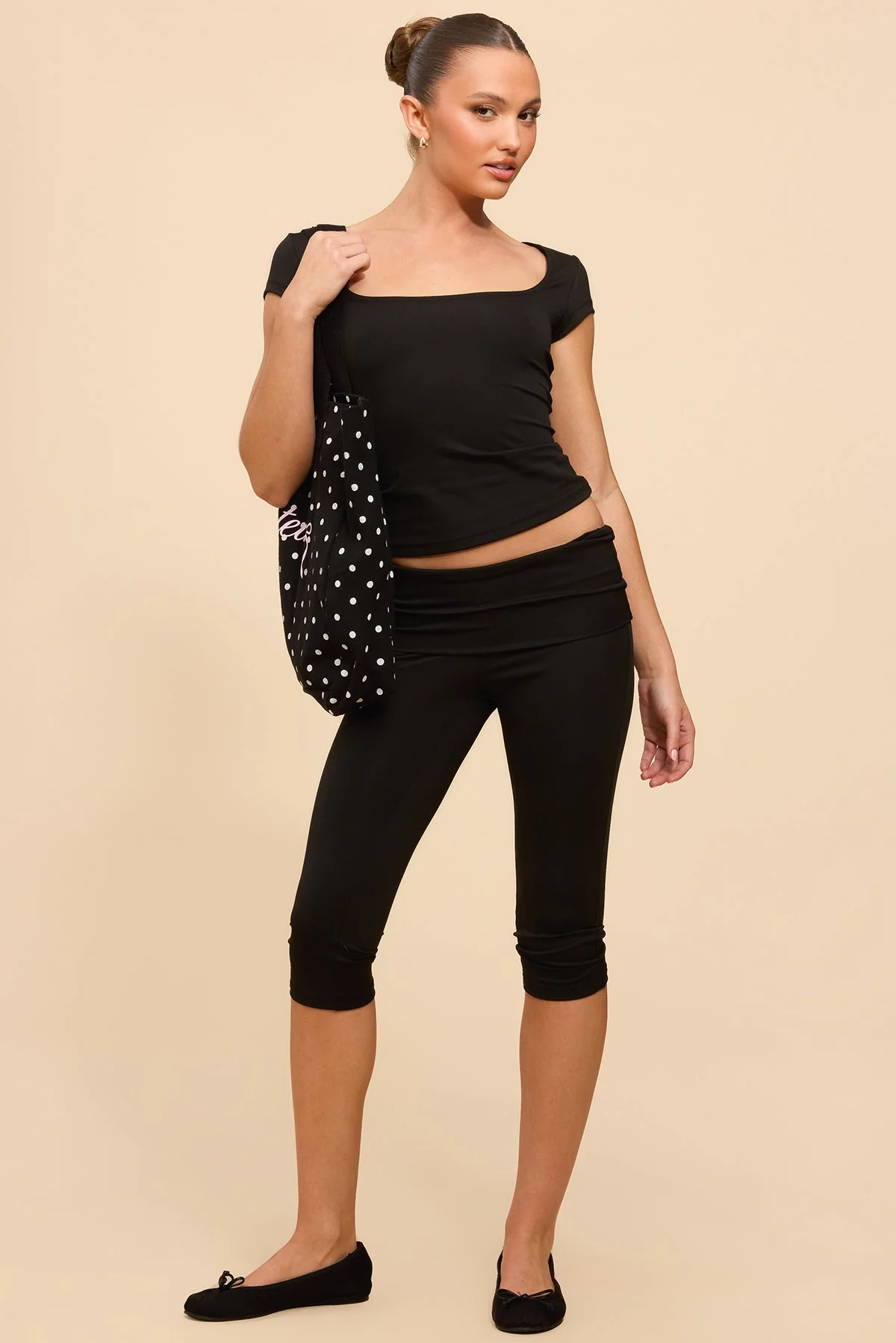 Ravena Foldover Capri Leggings