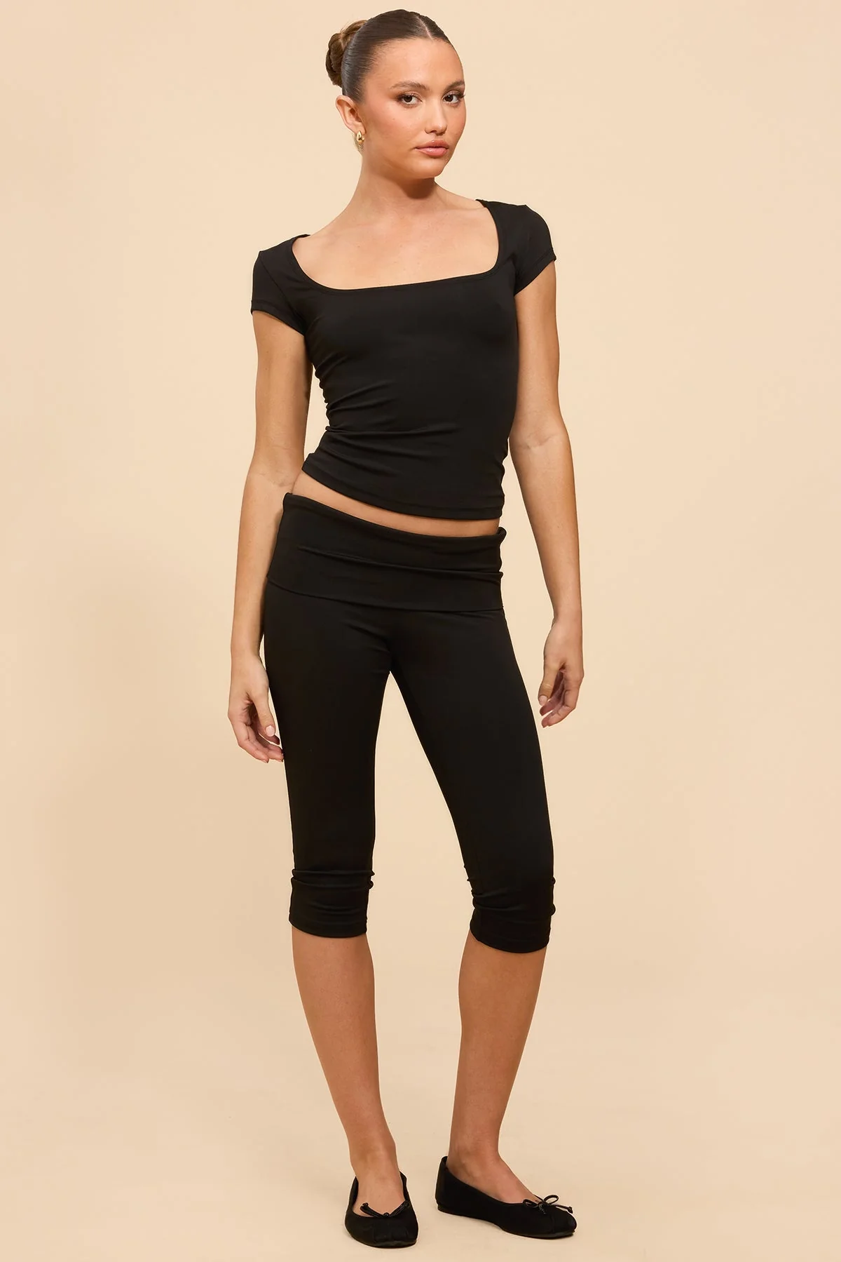 Ravena Foldover Capri Leggings - Image 5