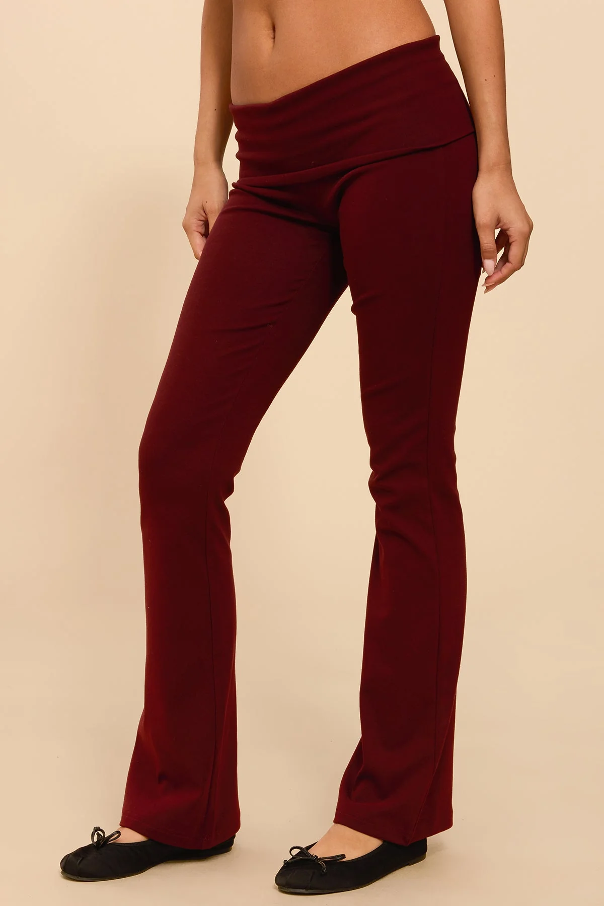 Ivanne Foldover Flared Trousers - Image 4