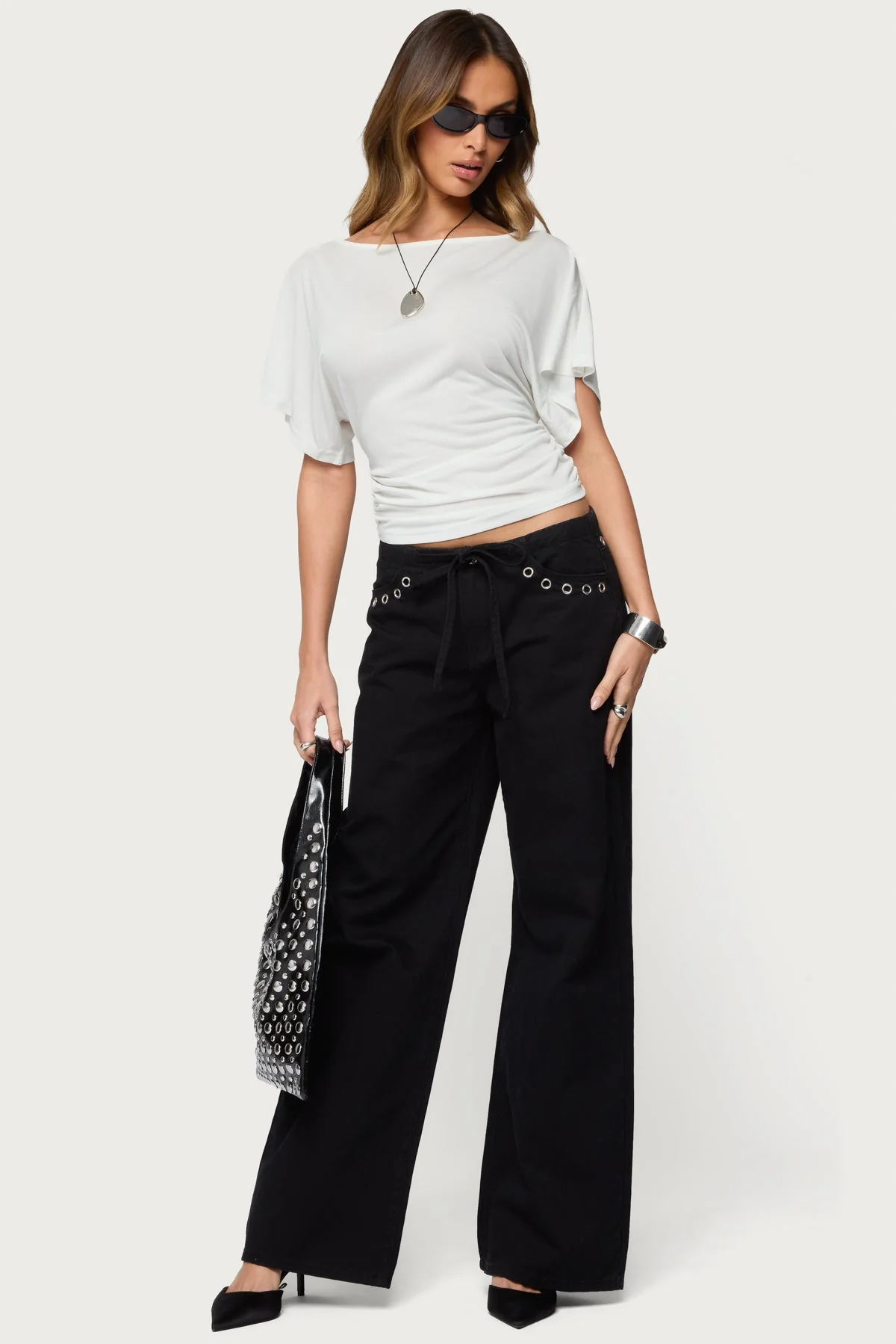 Abriana Ruched Waist Top - Image 2