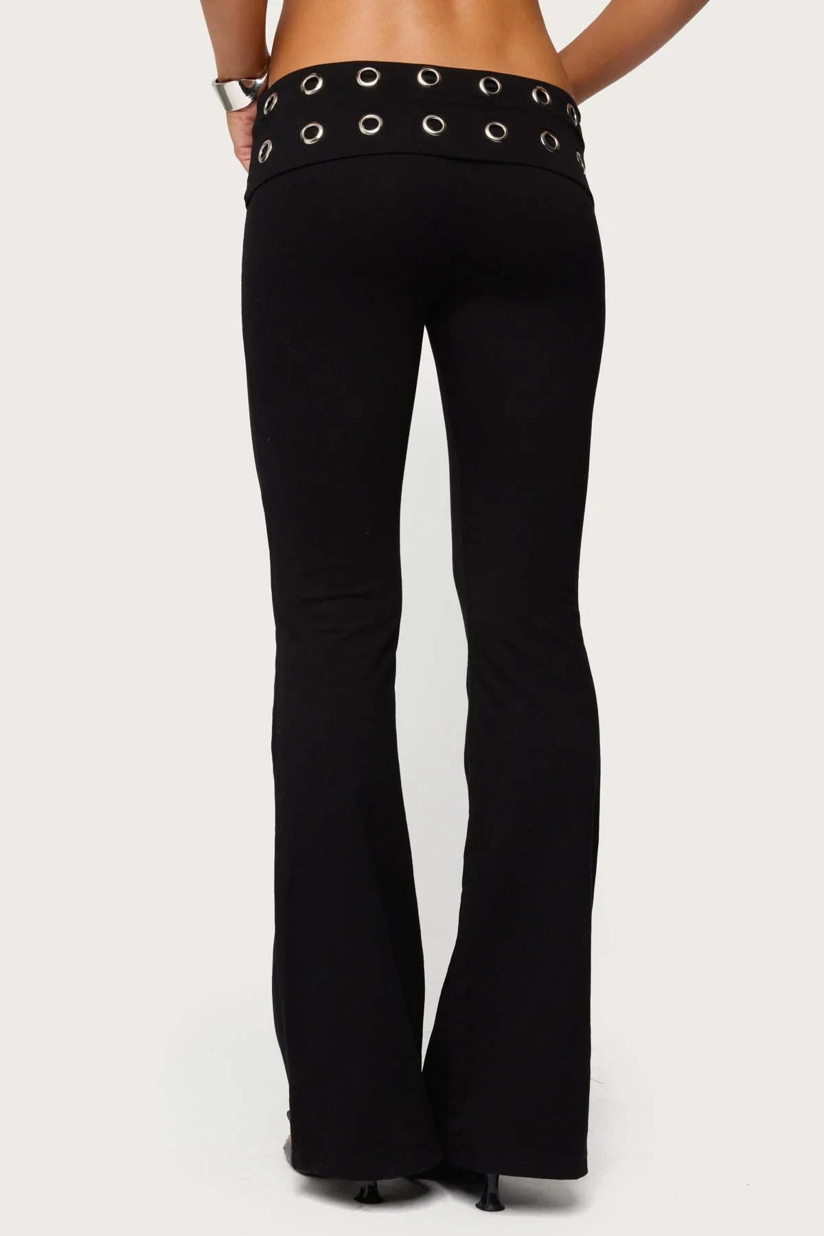 Nairobi Grommet Foldover Flared Leggings - Image 4
