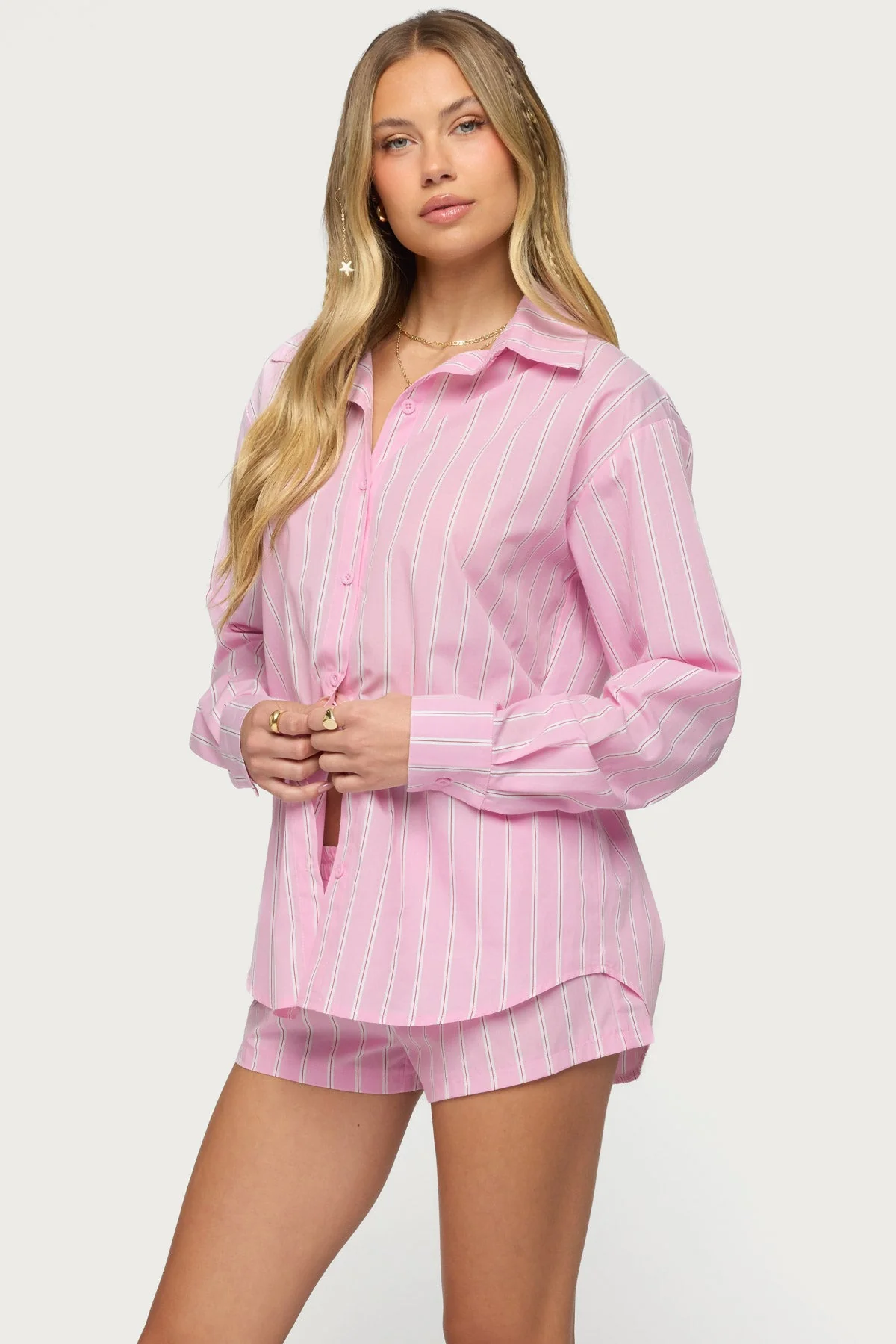 Carmella Striped Oversized Shirt - Image 3