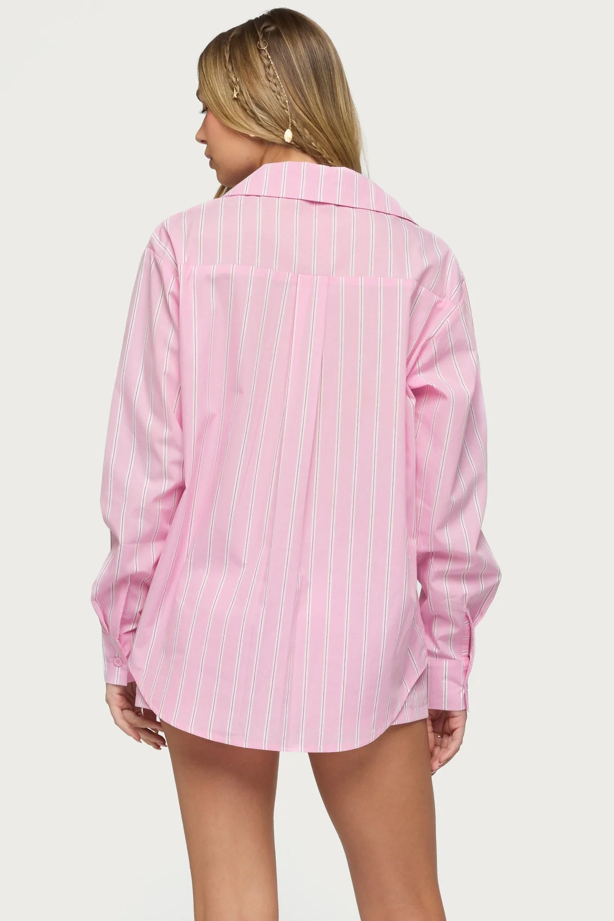 Carmella Striped Oversized Shirt - Image 5